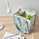Сумка для ланч бокса IKEA FLADDRIG 25x16x27 сумка органайзер для ланчу, їжі, продуктів, обіду ІКЕА ФЛАДДРІГ, фото 5