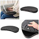 Підставка для ноутбука IKEA ÖJULF 52х38см килимок-подушка для ноутбука темно-сірий ІКЕА, фото 2