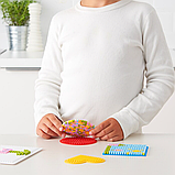 Намистини для термомозаїки ІКЕА PYSSLA різнокольоровий бісер для мозаїки пастельних тонів 603.160.73, фото 7