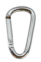 Набір алюмінієвих сувенірних карабінів Трамп 10 шт 6 см без муфти срібло UTRA-300 карабіни Tramp