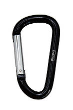 Набір алюмінієвих сувенірних карабінів Трамп 10 шт 7 см без муфти чорний UTRA-301 карабіни Трамп