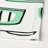 Фартух кухонний IKEA RINNIG 100% поліестер біло-зелений із малюнком і водовідштовхувальним покриттям ІКЕА РІННІГ, фото 7