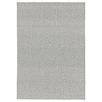 Килим у вітальню IKEA TIPHEDE 100% бавовна плоске плетіння сіро-білий килимок 155x220 см ІКЕА ТІПХЕДЕ