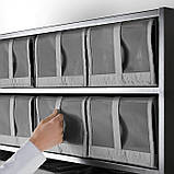 Набір коробок-органайзерів для зберігання взуття 4 шт IKEA SKUBB 22x34x16 см темно-сірі ІКЕА СКУББ, фото 5