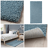 М'який килим у кімнату IKEA STOENSE короткий ворс 80x150 см класичний синій ІКЕА СТОЕНСЕ 004.270.07, фото 3