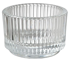 Скляний підсвічник IKEA FINSMAK 3,5 см круглий свічник для чайних гріючих свічок таблеток ІКЕА