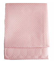 Шторка тканинна для ванної та душу з кільцями 180х180 см Піка Ромбики текстильна рожева SHOWER CURTAIN