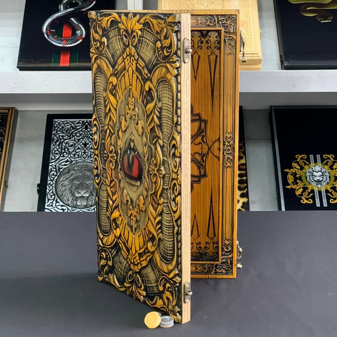 Нарди дерев'яні подарункові Корона 46×23см, фото 1