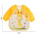 Дитячий нагрудник на годування Giraffe водонепроникний захисний слинявчик, фартух-накидка, фото 4