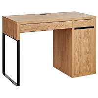 Письмовий стіл IKEA MICKE 105x50 см під дуб комп'ютерний стіл для ноутбука, робочий ІКЕА МІККЕ
