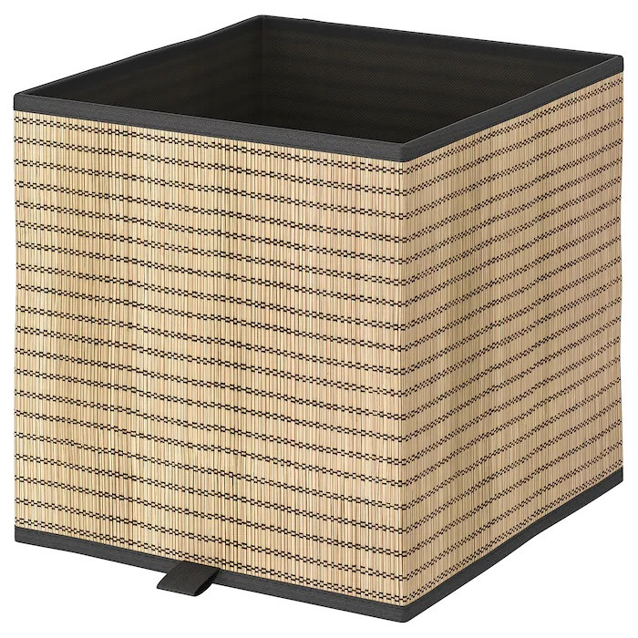 Коробка для зберігання речей IKEA GNABBAS 32x35x32 см ящик органайзер бежевий ІКЕА ГНАББАС