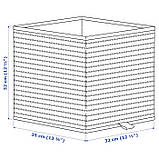 Коробка для зберігання речей IKEA GNABBAS 32x35x32 см ящик органайзер бежевий ІКЕА ГНАББАС, фото 9