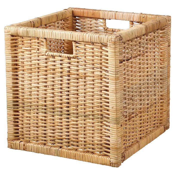 Ящик для зберігання речей IKEA BRANÄS 32x34x32 см ротанг коробка, кошик ІКЕА БРАНЕС