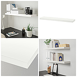 Полиця навісна біла IKEA LACK 110x26 см поличка стелаж кімнатна ІКЕА ЛАК, фото 2