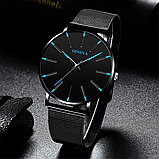 Наручний годинник Geneva Fashion Blue сітчастий ремінець мінімалістичний кварцовий годинник жіночий/чоловічий (унісекс), фото 5