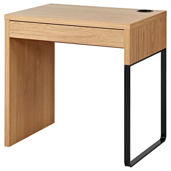 Письмовий стіл IKEA MICKE 73x50 см під дуб комп'ютерний столик, стіл для ноутбука, робочий ІКЕА МІККЕ