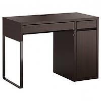 Письмовий стіл IKEA MICKE 105x50 см чорно-коричневий комп'ютерний столик, стіл для ноутбука ІКЕА МІККЕ