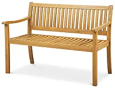 Дерев'яна лавка для саду з подушкою ALNES Teak Look, фото 4