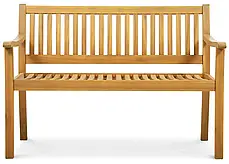 Дерев'яна лавка для саду з подушкою ALNES Teak Look, фото 3
