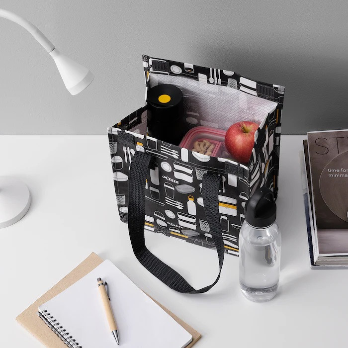 Сумка для ланчу IKEA FLADDRIG 25x16x27 органайзер для їжі, продуктів, обіду ІКЕА ФЛАДРІГ