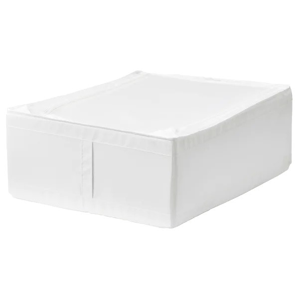 Коробка-органайзер для зберігання речей IKEA SKUBB 44x55x19 см білий ящик у шафу ІКЕА СКУБ
