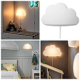 Світильник настінний дитячий LED-бра IKEA UPPLYST біла хмара нічник ІКЕА УППЛЮСТ, фото 3
