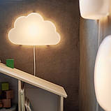 Світильник настінний дитячий LED-бра IKEA UPPLYST біла хмара нічник ІКЕА УППЛЮСТ, фото 6