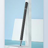 Універсальний стілус 2 в 1 Pencil Magnet Duo чорний олівець-ручка для всіх сенсорних екранів Android iOS Windows, фото 2