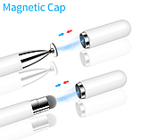 Універсальний стілус 2 в 1 Pencil Magnet Duo чорний олівець-ручка для всіх сенсорних екранів Android iOS Windows, фото 3