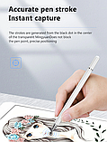 Універсальний стілус 2 в 1 Pencil Magnet Duo чорний олівець-ручка для всіх сенсорних екранів Android iOS Windows, фото 7