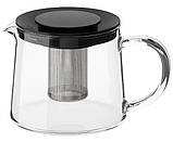 Скляний заварювальний чайник 600 мл IKEA RIKLIG заварник (чайник для заварювання) 0,6 літра 402.978.48, фото 2