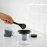 Скляний заварювальний чайник 600 мл IKEA RIKLIG заварник (чайник для заварювання) 0,6 літра 402.978.48, фото 6