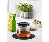 Скляний заварювальний чайник 600 мл IKEA RIKLIG заварник (чайник для заварювання) 0,6 літра 402.978.48, фото 10