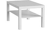 Журнальний стіл з полицею IKEA LACK 90x55 см білий прямокутний кавовий столик для вітальні ІКЕА ЛАКК, фото 4