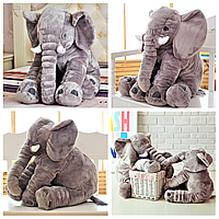 Велика плюшева іграшка Слон IKEA JÄTTESTOR 60 см дитяча іграшка сірий слоник 703.735.91