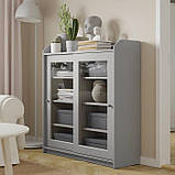 Коробка з кришкою для зберігання речей IKEA TJOG 25x36x15 см ящик органайзер темно-сірий ІКЕА ТЙОГ, фото 7