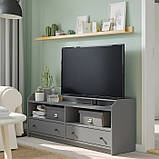 Коробка з кришкою для зберігання речей IKEA TJOG 25x36x15 см ящик органайзер темно-сірий ІКЕА ТЙОГ, фото 9