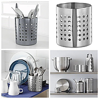 Сушарка підставка для столових приладів IKEA ORDNING 13,5 см тримач для кухонних аксесуарів ІКЕА ОРДНІНГ