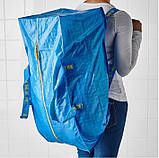 Велика міцна господарська сумка IKEA FRAKTA 73x35x30 см (76 л) синя еко сумка рюкзак 901.491.48, фото 11
