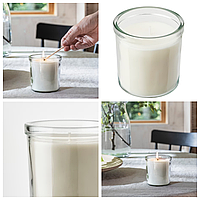 Ароматична свічка IKEA ADLAD Скандинавський ліс 8,5 см х 40 годин горіння декоративна аромасвічка в склянці