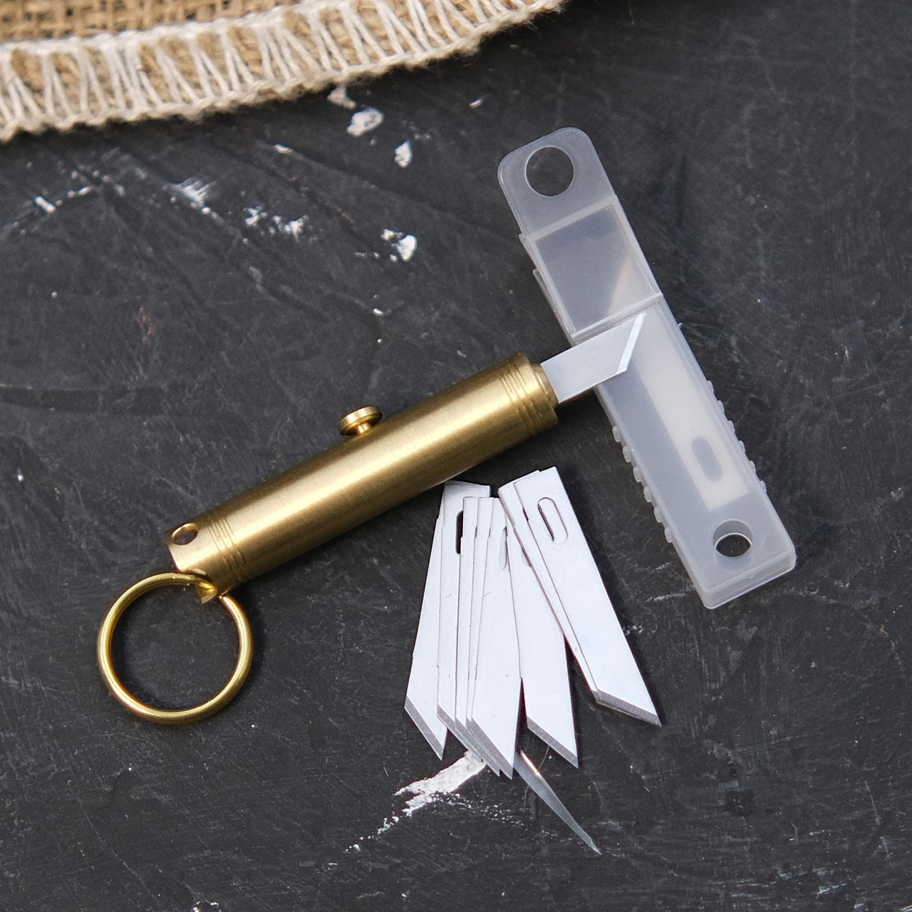 Ніж брелок Magura J164 Brass зі змінними лезами, фото 1