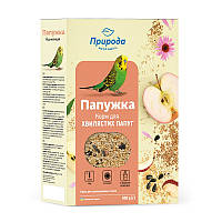 Повноцінний корм для хвилястих папуг "Папужка Йод + ехінацея" 500 г, Природа