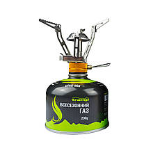 Комплект Плита UTRG-044 + Картридж 230гр UTRG-003 легка та компактна газова пальник потужністю 3,05 кВт