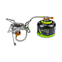 Комплект Плита UTRG-046 + Картридж 230 г UTRG-003 газова пальник 2.5 кВт 147 г