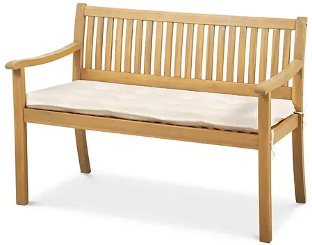 Дерев'яна лавка для саду з подушкою ALNES Teak Look, фото 1