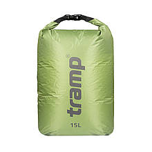 Гермомішок Трамп нейлон 20D Rip-Stop оливковий 15л UTRA-122 водонепроникний легкий для туризму