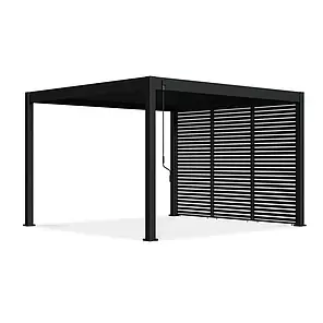 Горизонтальна жалюзійна панель для перголи Gutroof 1,2 м Антрацит, фото 3