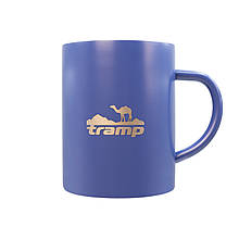 Термокружка ТРЭМП 400 мл UTRC-010 синя термокухоль для походів непроливайка