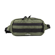 Поясна сумка Tribe Waist bag 2.5 L T-ID-0002 оливкова для бігу легка і комфортна
