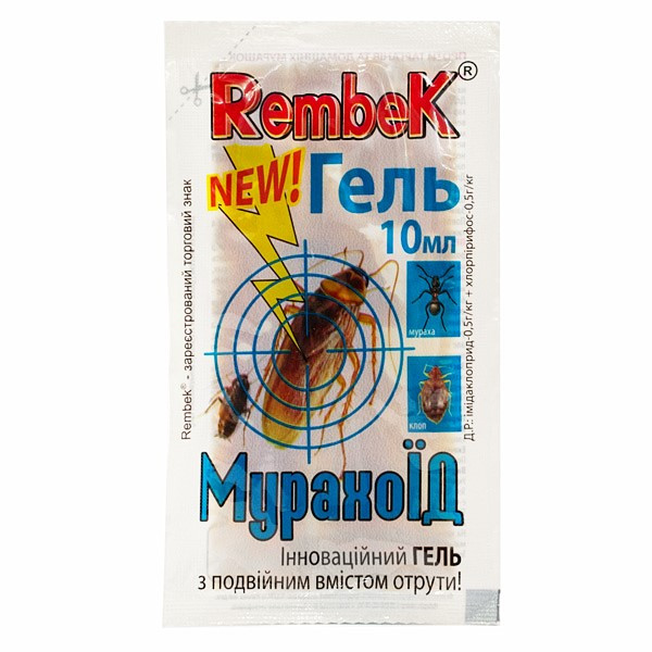 Рембек Інсектицид МурахаїД гель 10 мл від тарганів, фото 1